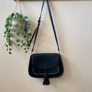 Black satchel bag